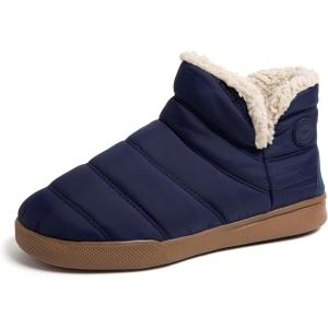 imageDearfoams Mens Bryant Nylon Memory Foam Sport Lounge Bootie SlipperPeacoat