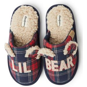 imageDearfoams UnisexChild Easter Basket Stuffers Gifts for Kids Toddler Lil Baby Bear SlipperNavy Blazer