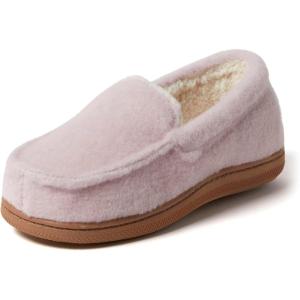imageDearfoams UnisexChild Gifts for Kids Memory Foam Cozy Amari Moccasin SlipperPink