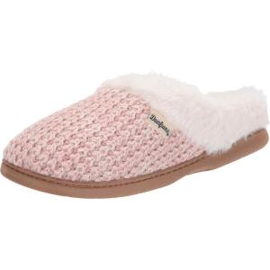 imageDearfoams Womens Claire Textured Knit Clog SlipperPale Mauve