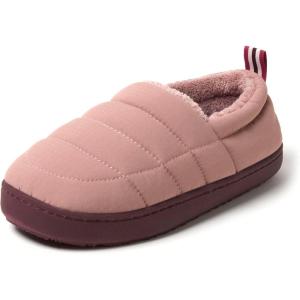 imageDearfoams Womens Lightweight Memory Foam Easy on Off Fern Closed Back SlipperMauve