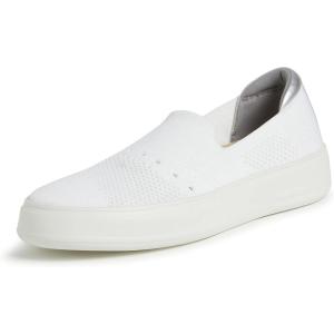 imageDearfoams Womens SlipOn Lightweight Comfortable Sophie LoaferWhite Solid