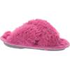 imageDearfoams Kids Ava Furry Crossband Slide SlipperPink Polish