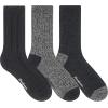 imageDearfoams Ladies 3 Pair Pack Favorite Sweater Ultimate Comfort Modern Multicolor Easy Care Cable Crew Boot SocksBlack