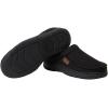 imageDearfoams Mens Clog Style Memory Foam Slippers Wool Blend Small Black small