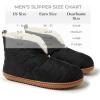 imageDearfoams Mens IndoorOutdoor Warm Up Bootie SlipperBlack