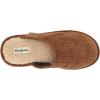 imageDearfoams Mens Rocky Mixed Material IndoorOutdoor Memory Foam Scuff SlipperChestnut