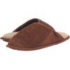 imageDearfoams Mens Rocky Mixed Material IndoorOutdoor Memory Foam Scuff SlipperChestnut