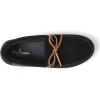 imageDearfoams Mens Woodstock Energy Return Comfort IndoorOutdoor Memory Foam Moccasin with Tie SlipperBlack Suede
