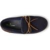 imageDearfoams Mens Woodstock Energy Return Comfort IndoorOutdoor Memory Foam Moccasin with Tie SlipperNavy Wool Blend