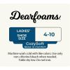 imageDearfoams Women Holiday Christmas Gift 2 Pair Pack Full Cushion Multicolor Fairisle Easy Care Crew with Grippers Lounge SocksMatte Ivory