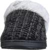 imageDearfoams Womens Allison Fairisle Or Solid Chenille Knit Scuff SlipperBlack