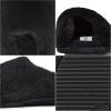 imageDearfoams Womens Bailey Plush Furry Scuff SlipperBlack