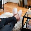 imageDearfoams Womens Bailey Plush Furry Scuff SlipperDusty Pink