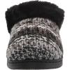 imageDearfoams Womens Cora Striped Knit Clog SlipperBlack