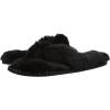 imageDearfoams Womens Marie Furry Thong SlipperBlack