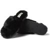 imageDearfoams Womens Marie Furry Thong SlipperBlack