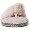 imageDearfoams Womens Marie Furry Thong SlipperDusty Pink