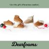 imageDearfoams Womens Shearling Platform Slippers Bendigo Comfy Puff Plush Clog House ShoesSand