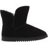 imageDearfoams Womens Suede Foldover Bootie SlipperBlack