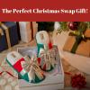 imageDearfoams unisex adult Ugly Sweater Christmas Slippers for Men and WomenPresent