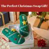 imageDearfoams unisex adult Ugly Sweater Christmas Slippers for Men and WomenTree