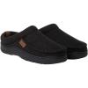 imageDearfoams Mens Clog Style Memory Foam Slippers Wool Blend Small Black small