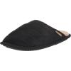 imageDearfoams Mens Rocky Mixed Material IndoorOutdoor Memory Foam Scuff SlipperBlack