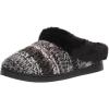 imageDearfoams Womens Cora Striped Knit Clog SlipperBlack