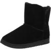 imageDearfoams Womens Suede Foldover Bootie SlipperBlack