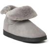 imageDearfoams Womens Suede Foldover Bootie SlipperGrey
