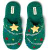 imageDearfoams unisex adult Ugly Sweater Christmas Slippers for Men and WomenTree