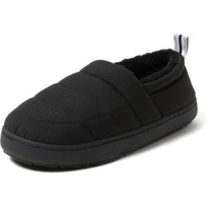 imageDearfoams Mens Cullen Ripstop Closed Back IndoorOutdoor SlipperBlack
