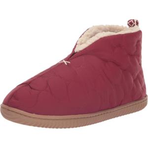 imageDearfoams Mens IndoorOutdoor Warm Up Bootie SlipperCabernet