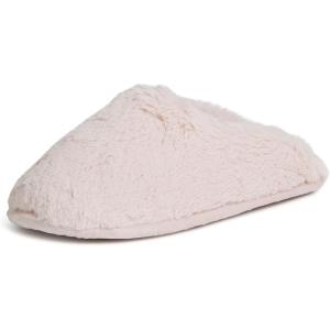imageDearfoams Womens Bailey Plush Furry Scuff SlipperDusty Pink