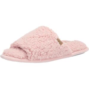 imageDearfoams Womens Lane Fluffy Teddy Slide SlipperDusty Pink