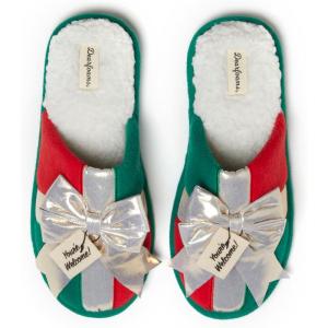 imageDearfoams unisex adult Ugly Sweater Christmas Slippers for Men and WomenPresent