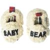 imageDearfoams Easter Basket Stuffers Gifts for Kids Toddler Lil Bear and Baby Bear SlipperBaby Bear Crme Brulee