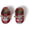 imageDearfoams Easter Basket Stuffers Gifts for Kids Toddler Lil Bear and Baby Bear SlipperBaby Bear RedBlue Plaid