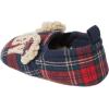 imageDearfoams Easter Basket Stuffers Gifts for Kids Toddler Lil Bear and Baby Bear SlipperNavy Plaid