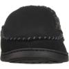 imageDearfoams Mens Microsuede Moc Whipstitch Mem Foam SlipperBlack