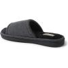imageDearfoams Womens Demi Rib Knit Slide SlipperBlack