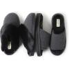 imageDearfoams Womens Demi Rib Knit Slide SlipperBlack