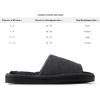 imageDearfoams Womens Demi Rib Knit Slide SlipperBlack