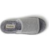 imageDearfoams Womens Demi Rib Knit Slide SlipperLight Heather Grey