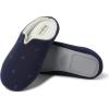 imageDearfoams Womens Dori Cozy Jersey Notch Clog SlipperNavy