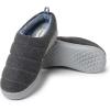 imageDearfoams Womens Kendra Sport Lounge Memory Foam Clog SlipperDark Heather Grey Fleece