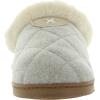 imageDearfoams Womens Quilted SlipOn Slide Slippers Ivory 910 Medium BM