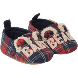 imageDearfoams Easter Basket Stuffers Gifts for Kids Toddler Lil Bear and Baby Bear SlipperNavy Plaid
