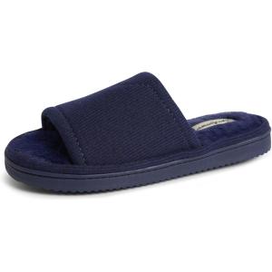 imageDearfoams Womens Demi Rib Knit Slide SlipperNavy